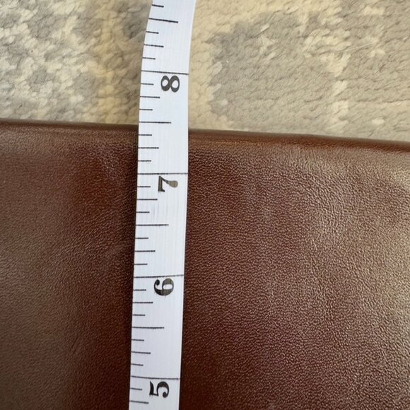 1970s Vintage Mimo Sacs Chocolate Brown Leather Bag - Picture 10 of 12